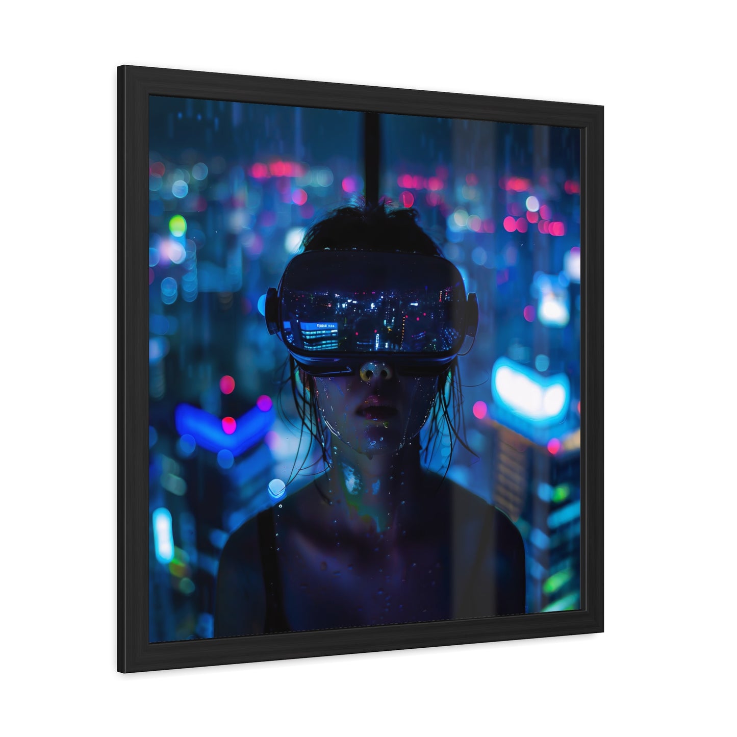 Virtual Struggle - Framed Poster