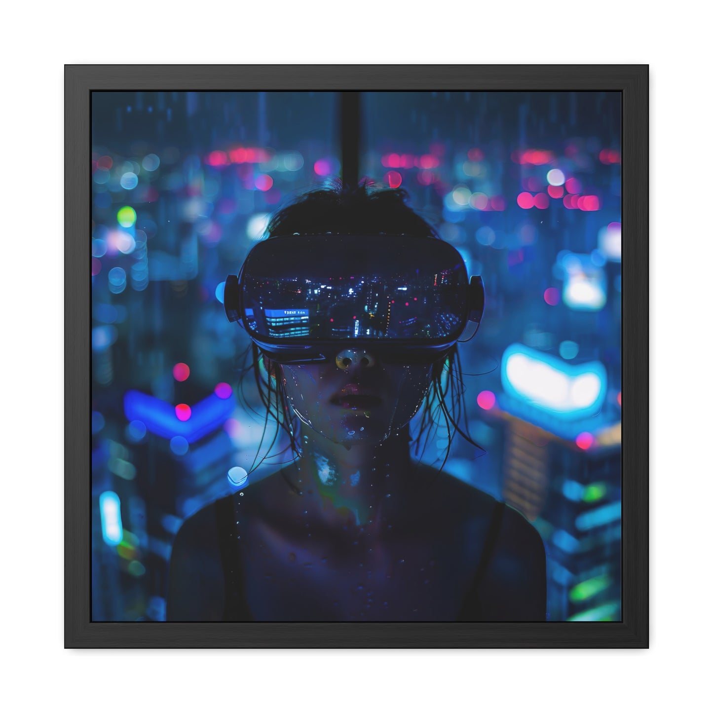 Virtual Struggle - Framed Poster