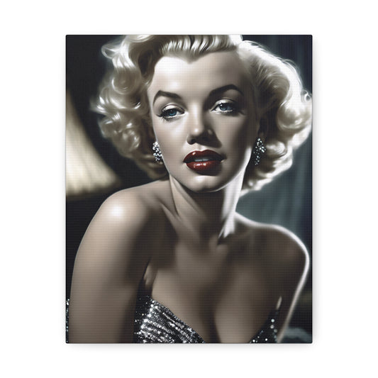 Marylin Monroe - Satin Canvas, Stretched